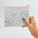 Monstera Purse Supply Kit - Sweet Pea In The Hoop Machine Embroidery Design hoop machine embroidery designs, embroidery patterns, embroidery set, embroidery appliqué, hoop embroidery designs, small hoop designs, the best in the hoop machine embroidery designs, the best in the hoop sewing and embroidery designs