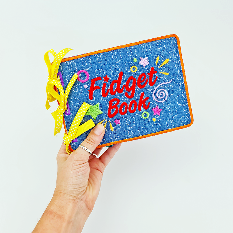 Fidget Book 5x7 - Sweet Pea In The Hoop Machine Embroidery Design