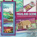 Highland Scene Hanger or Runner & Mug Rug Set | Sweet Pea.