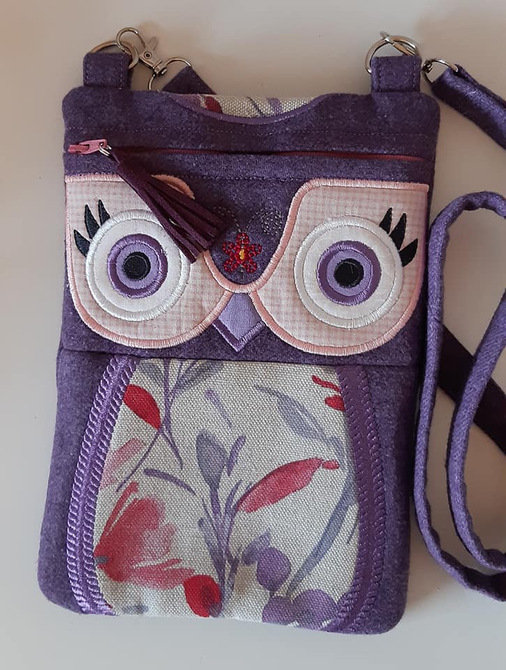 Owl Shoulder Bag 5x7 6x10 7x12 9.5x14 - Sweet Pea Australia In the hoop machine embroidery designs. in the hoop project, in the hoop embroidery designs, craft in the hoop project, diy in the hoop project, diy craft in the hoop project, in the hoop embroidery patterns, design in the hoop patterns, embroidery designs for in the hoop embroidery projects, best in the hoop machine embroidery designs perfect for all hoops and embroidery machines