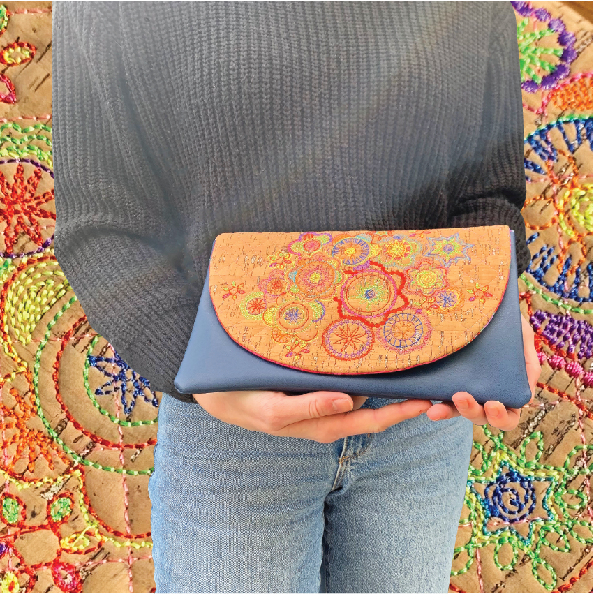 Embroidery Design ITH Hobo Clutch Bag