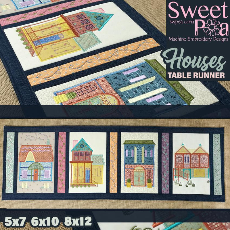 Houses Table Runner
