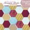 BOM Japanese Hexagon Quilt -How to Join Hexagon Blocks Together - Sweet Pea