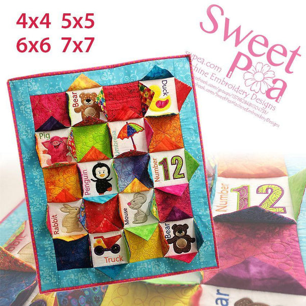 In The Hoop Machine Embroidery Design - I Spy Quilt
