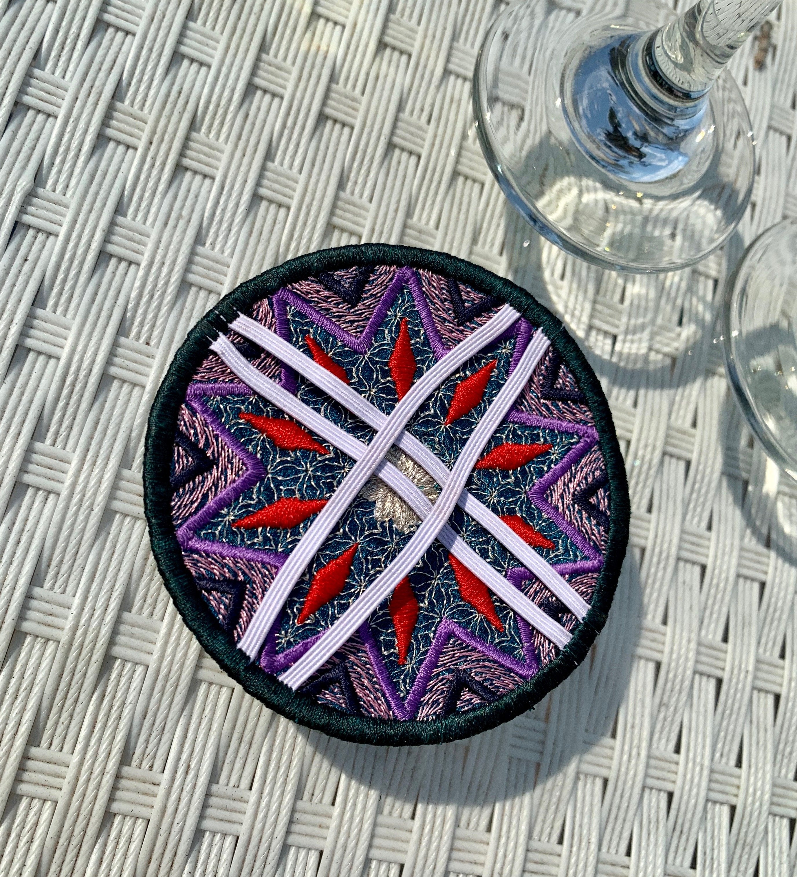 Star Wine Coasters 4x4 - Sweet Pea Australia In the hoop machine embroidery designs. in the hoop project, in the hoop embroidery designs, craft in the hoop project, diy in the hoop project, diy craft in the hoop project, in the hoop embroidery patterns, design in the hoop patterns, embroidery designs for in the hoop embroidery projects, best in the hoop machine embroidery designs perfect for all hoops and embroidery machines