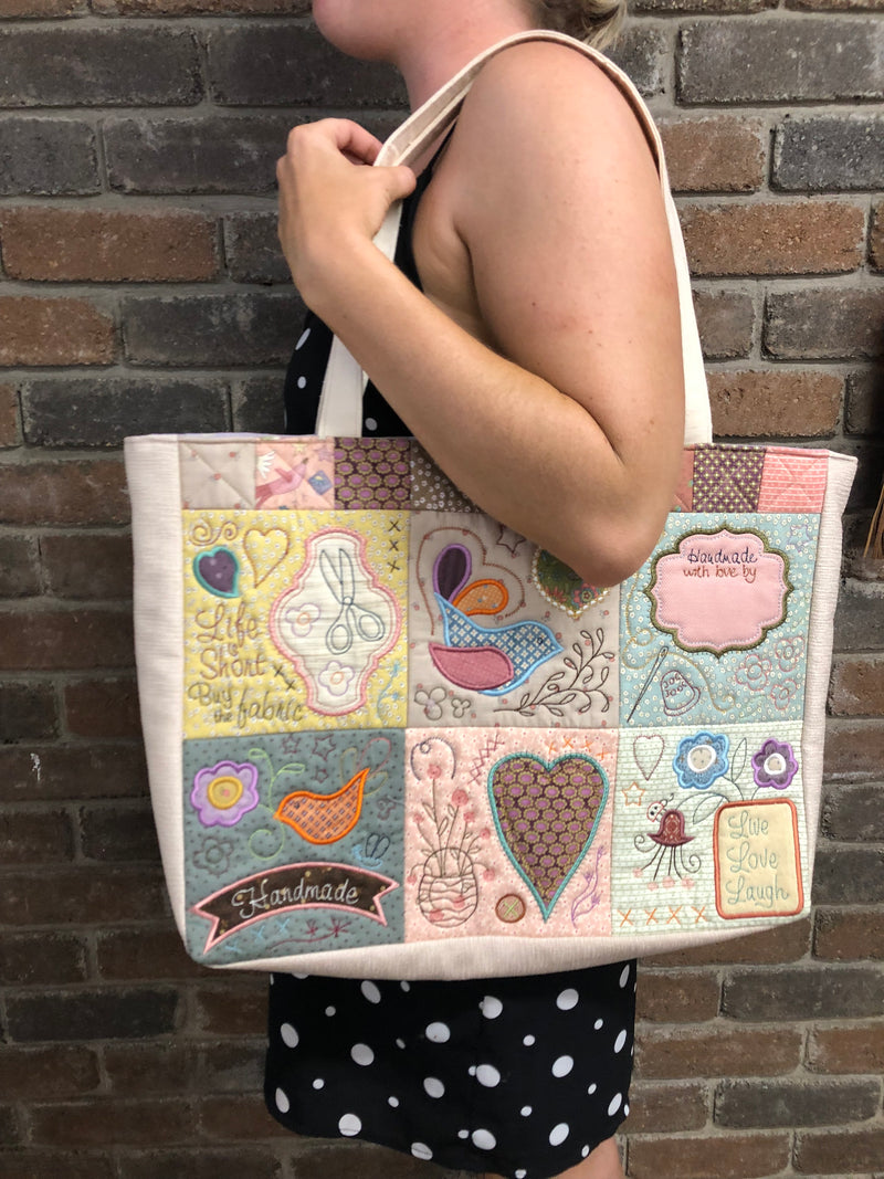 Firefly Tote bag Project Bag Workshop All fabrics included in the