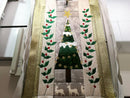 Christmas tree pieced mug rug design for the 5x7 6x10 and 7x12 hoops - Sweet Pea