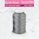 Incredi-Thread™ Spool  - 017 ANCHOR GREY - Sweet Pea In The Hoop Machine Embroidery Design