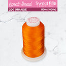 Incredi-Thread™ Spool  - 200 ORANGE - Sweet Pea In The Hoop Machine Embroidery Design