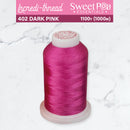 Incredi-Thread™ Spool  - 402 DARK PINK - Sweet Pea In The Hoop Machine Embroidery Design