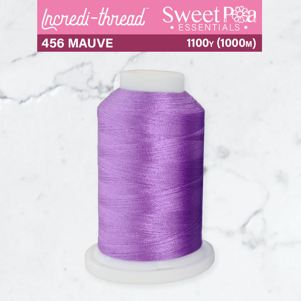 Incredi-Thread™ Spool  - 456 MAUVE - Sweet Pea In The Hoop Machine Embroidery Design