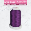 Incredi-Thread™ Spool  - 457 DARK PURPLE - Sweet Pea In The Hoop Machine Embroidery Design