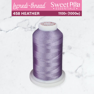 Incredi-Thread™ Spool  - 458 HEATHER - Sweet Pea In The Hoop Machine Embroidery Design
