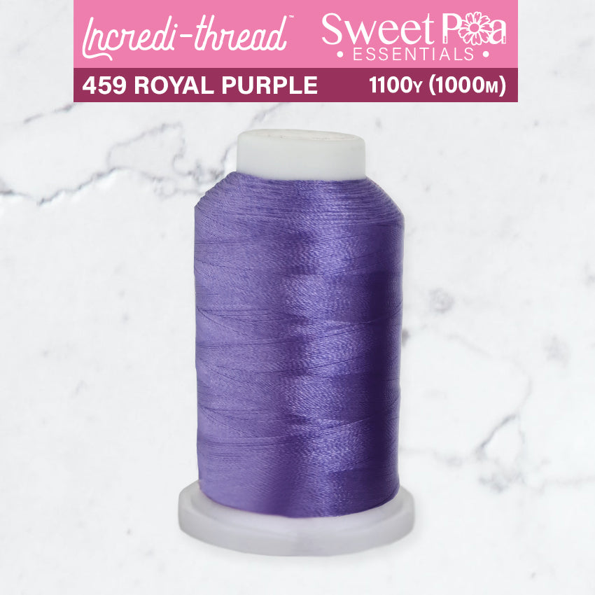 Incredi-Thread™ Spool  - 459 ROYAL PURPLE - Sweet Pea Australia In the hoop machine embroidery designs. in the hoop project, in the hoop embroidery designs, craft in the hoop project, diy in the hoop project, diy craft in the hoop project, in the hoop embroidery patterns, design in the hoop patterns, embroidery designs for in the hoop embroidery projects, best in the hoop machine embroidery designs perfect for all hoops and embroidery machines