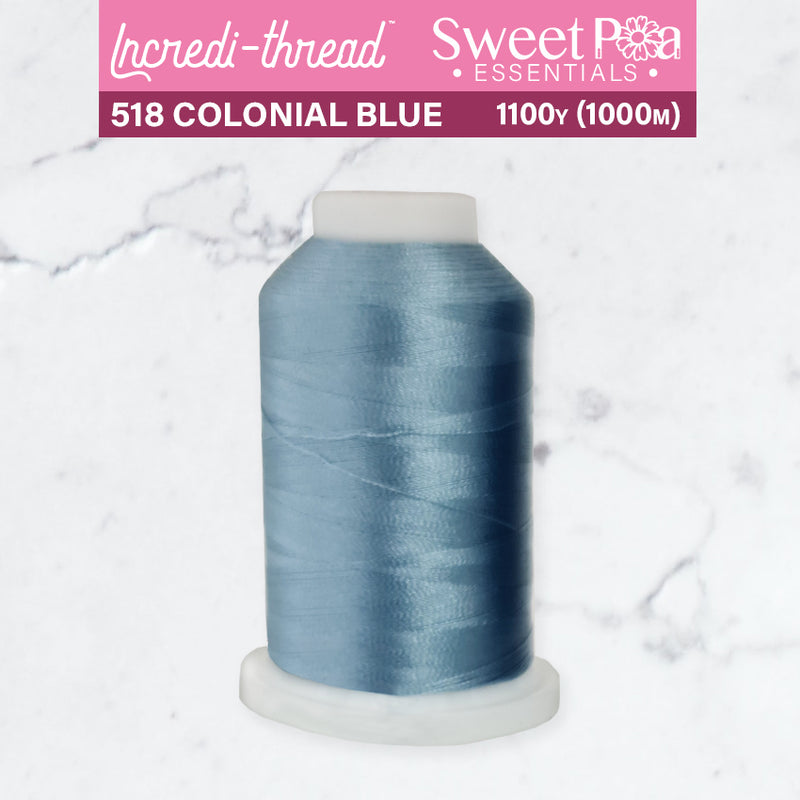 Five Spools of Thread , One Large Peach , One Large Light Blue