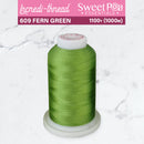 Incredi-Thread™ Spool  - 609 FERN GREEN - Sweet Pea In The Hoop Machine Embroidery Design