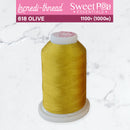 Incredi-Thread™ Spool  - 618 OLIVE - Sweet Pea In The Hoop Machine Embroidery Design