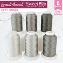 Incredi-thread™ 1000M/1100YDS 6 Pack - Grey Ombre | Sweet Pea.