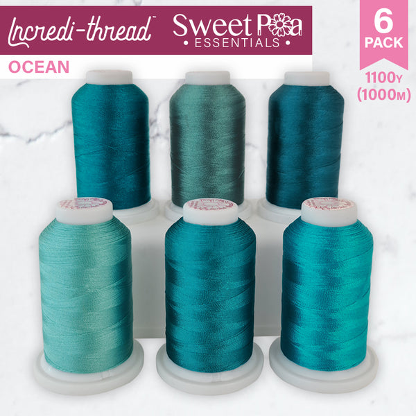 Incredi-thread™ 1000M/1100YDS 6 Pack - Ocean | Sweet Pea.