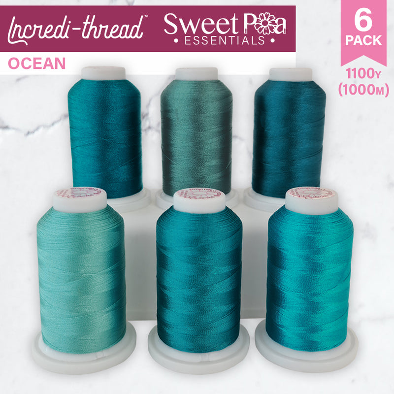 Incredi-thread™ 1000M/1100YDS 6 Pack - Ocean | Sweet Pea.