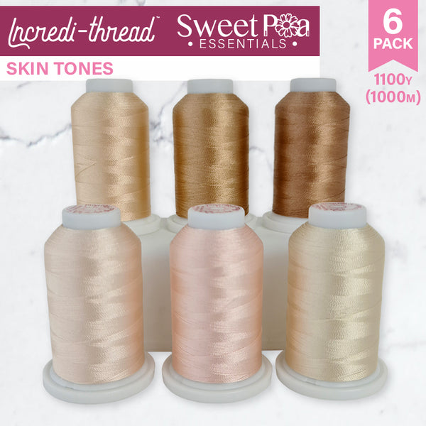 Sweet Pea Incredi-Thread Incredi-Thread now available in individual spools   ONLY $5.50 when you purchase 3 or more spools or a pack + individual  spools.Your machine embroidery thread is now your sewing