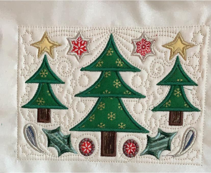 BOW Christmas Wonder Mystery Quilt Block 2 - Sweet Pea Australia In the hoop machine embroidery designs. in the hoop project, in the hoop embroidery designs, craft in the hoop project, diy in the hoop project, diy craft in the hoop project, in the hoop embroidery patterns, design in the hoop patterns, embroidery designs for in the hoop embroidery projects, best in the hoop machine embroidery designs perfect for all hoops and embroidery machines