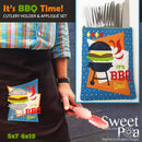 It's BBQ Time- Cutlery Holder 5x7 and Applique set 5x7 6x10 - Sweet Pea