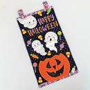 Happy Halloween Jack-o-Lantern Wall Hanging 5x7 6x10 7x12 - Sweet Pea In The Hoop Machine Embroidery Design