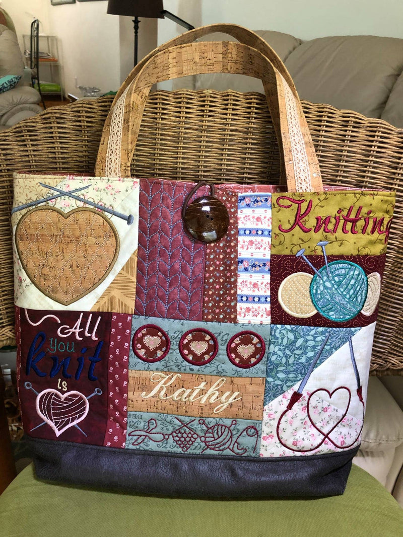A vintage style patchwork knitting bag……. – ericka eckles