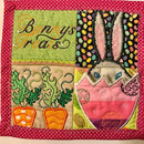 Easter Bunny placemat 4x4 5x5 6x6 - Sweet Pea