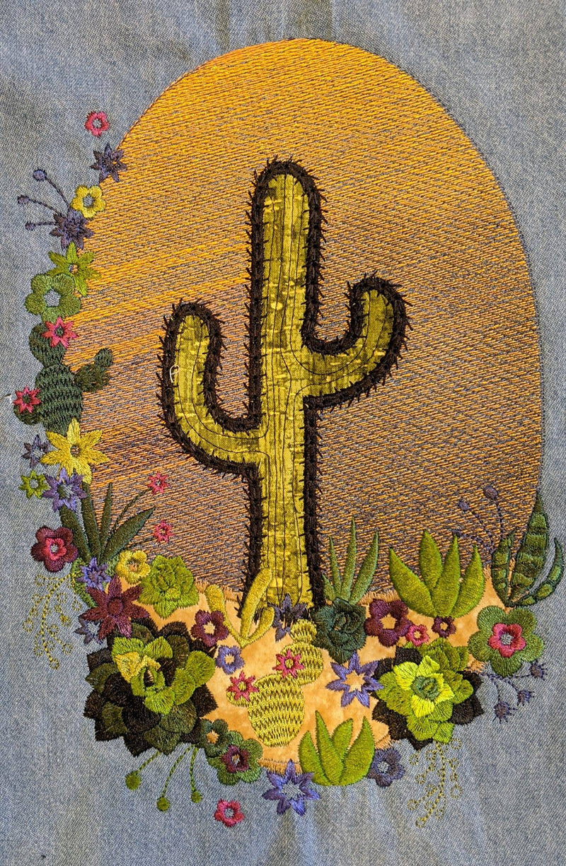 Arizona Sunset Embroidery Design - Sweet Pea