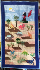 Dinosaur in the Cretaceous (Floating) Quilt 5x7 | Sweet Pea.