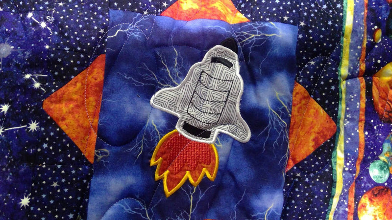 Space Quilt 5x7 6x10 - Sweet Pea