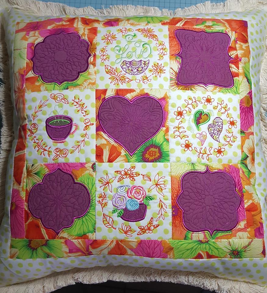 Botanical Love Cushion 4x4 5x5 6x6 7x7 - Sweet Pea Australia In the hoop machine embroidery designs. in the hoop project, in the hoop embroidery designs, craft in the hoop project, diy in the hoop project, diy craft in the hoop project, in the hoop embroidery patterns, design in the hoop patterns, embroidery designs for in the hoop embroidery projects, best in the hoop machine embroidery designs perfect for all hoops and embroidery machines