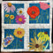 Wildflower Window Cushion 4x4 5x5 6x6 7x7 8x8 - Sweet Pea In The Hoop Machine Embroidery Design