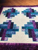 Floral Plates Quilt 5x5 6x6 7x7 - Sweet Pea