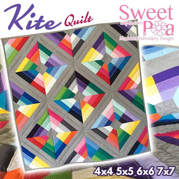 Kite Quilt 4x4 5x5 6x6 7x7 - Sweet Pea