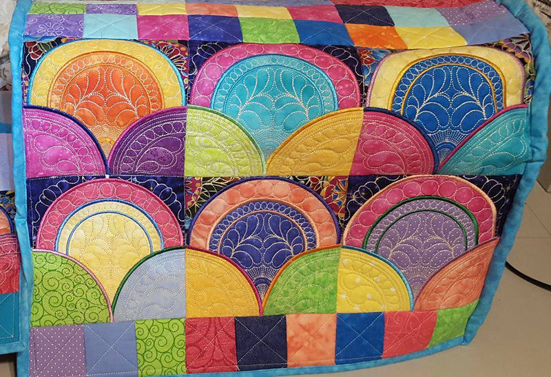 Scallop Block and Quilt 4x4 5x5 6x6 7x7 - Sweet Pea