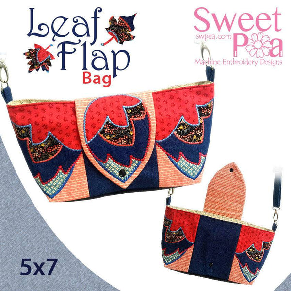 Leaf Flap Bag 5x7 - Sweet Pea
