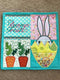 Easter Bunny placemat 4x4 5x5 6x6 - Sweet Pea