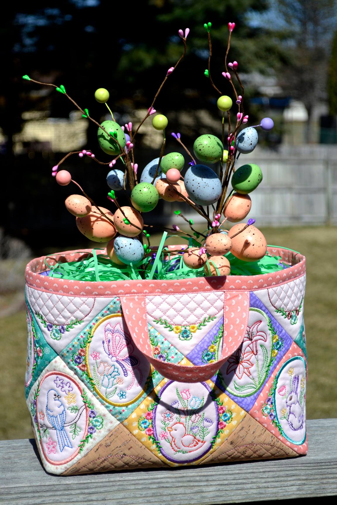 Easter Redwork Basket 4x4 5x5 - Sweet Pea Australia In the hoop machine embroidery designs. in the hoop project, in the hoop embroidery designs, craft in the hoop project, diy in the hoop project, diy craft in the hoop project, in the hoop embroidery patterns, design in the hoop patterns, embroidery designs for in the hoop embroidery projects, best in the hoop machine embroidery designs perfect for all hoops and embroidery machines