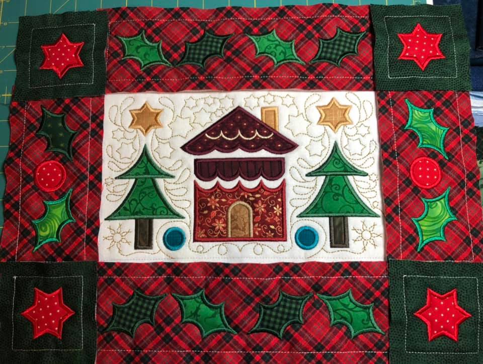 BOW Christmas Wonder Mystery Quilt Block 9 - Sweet Pea Australia In the hoop machine embroidery designs. in the hoop project, in the hoop embroidery designs, craft in the hoop project, diy in the hoop project, diy craft in the hoop project, in the hoop embroidery patterns, design in the hoop patterns, embroidery designs for in the hoop embroidery projects, best in the hoop machine embroidery designs perfect for all hoops and embroidery machines