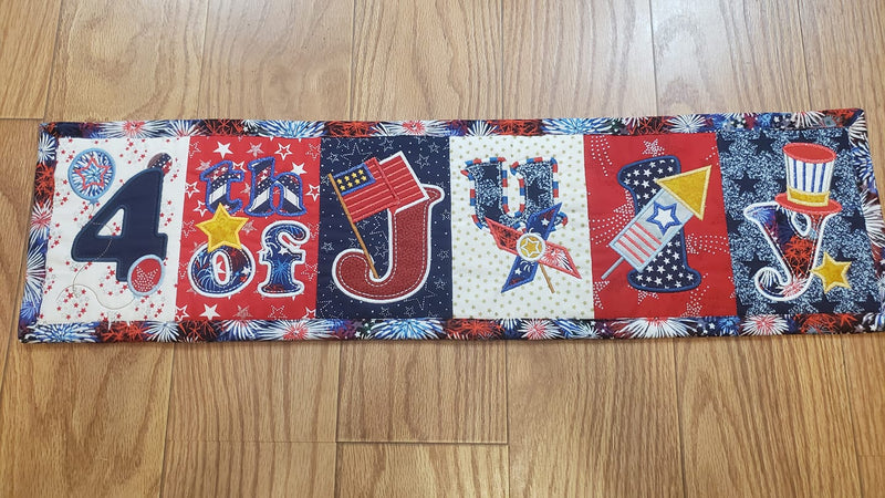 4th of July Flag or Wall Hanger 4x4 5x7 6x10 8x12 | Sweet Pea.