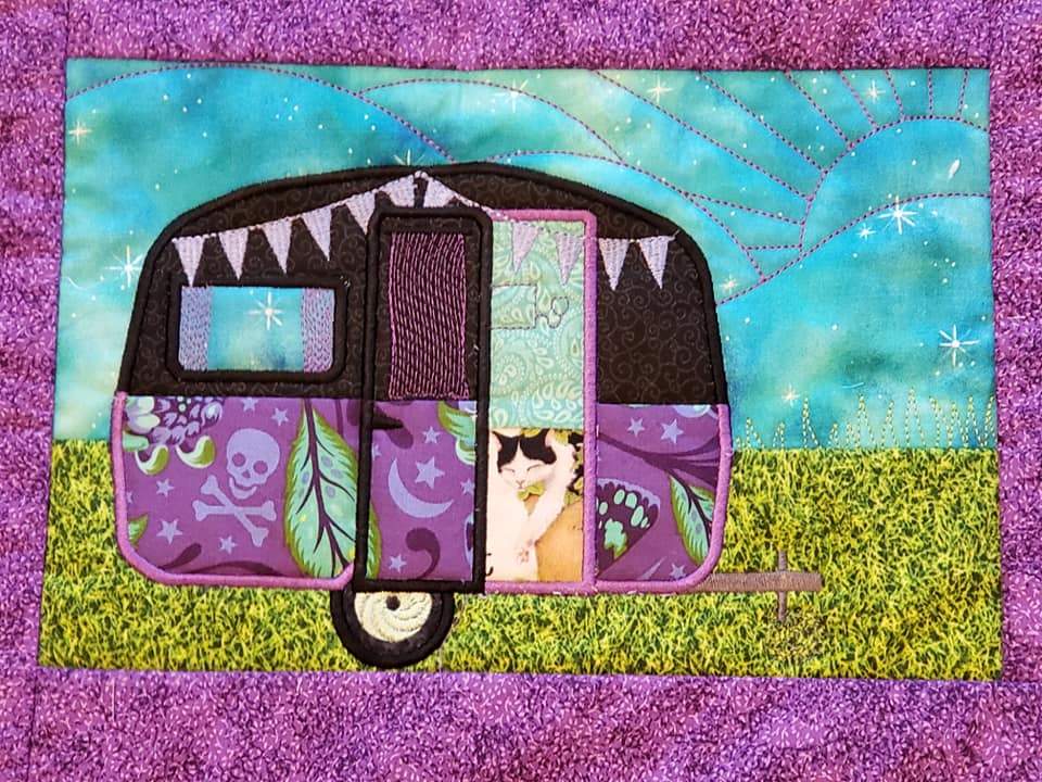 Caravan Quilt 5x7 6x10 and 8x12 - Sweet Pea Australia In the hoop machine embroidery designs. in the hoop project, in the hoop embroidery designs, craft in the hoop project, diy in the hoop project, diy craft in the hoop project, in the hoop embroidery patterns, design in the hoop patterns, embroidery designs for in the hoop embroidery projects, best in the hoop machine embroidery designs perfect for all hoops and embroidery machines