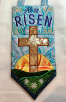 Easter crucifix wall hanging machine embroidery design