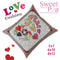 Love Cushion 5x7 6x10 8x12 - Sweet Pea