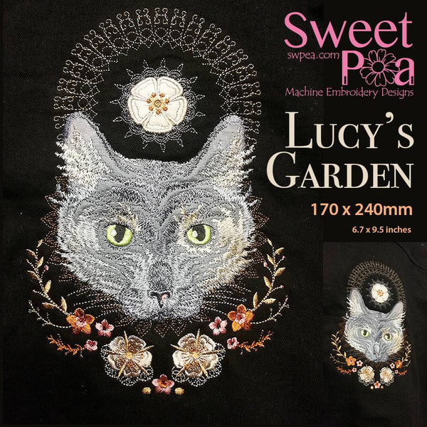 Lucy's Garden Embroidery Design - Sweet Pea