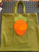 Carrot Reusable Grocery Bag 5x7 6x10 7x12 - Sweet Pea