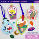Magic Potion Ornaments 4x4 - Sweet Pea In The Hoop Machine Embroidery Design hoop machine embroidery designs, embroidery patterns, embroidery set, embroidery appliqué, hoop embroidery designs, small hoop designs, the best in the hoop machine embroidery designs, the best in the hoop sewing and embroidery designs