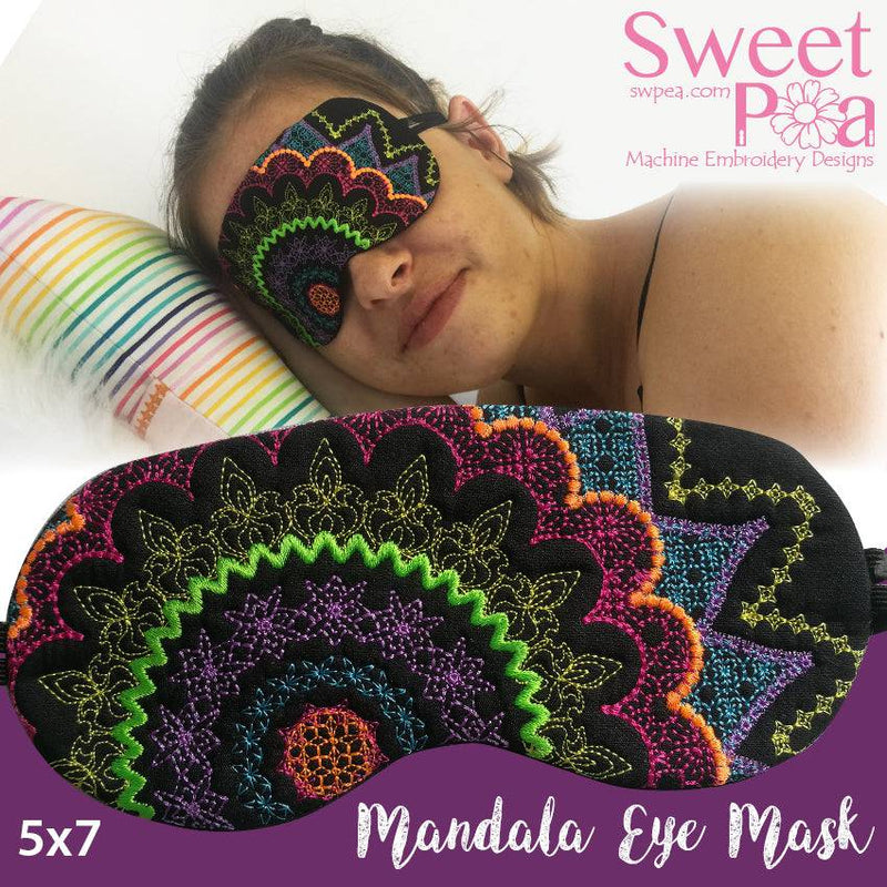 Mandala Eye Mask 5x7 - Sweet Pea